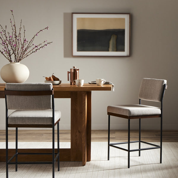 Benton Flannel Counter Stool