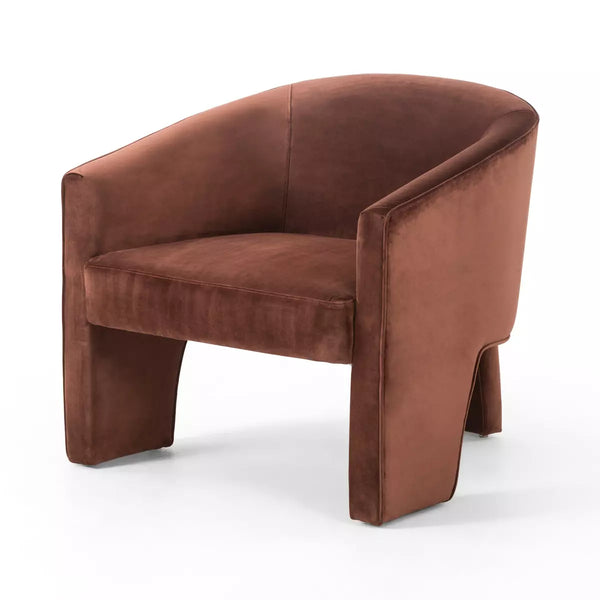 Fae Burnt Aubrun Velvet Chair