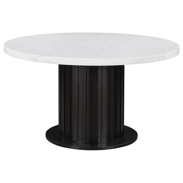 54" Marble Espresso Table