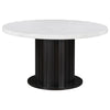 54" Marble Espresso Table