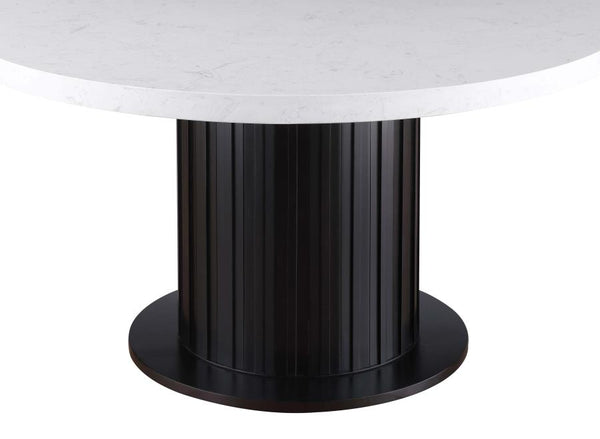 54" Marble Espresso Table