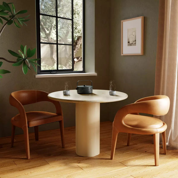 Belle Marble 38" Dining Table