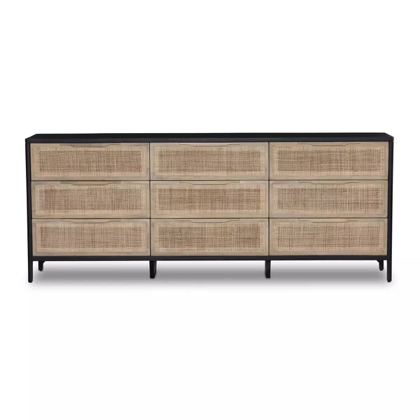 Sydney Dresser, Black with Cane