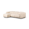 Radley Power Recliner 3-Piece Sectional W/ Chaise Cream