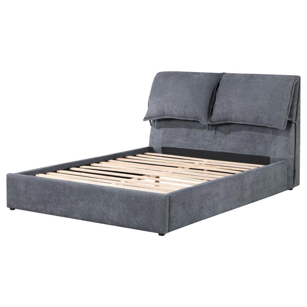 Gwendoline Eastern King Sized Bed, Grey