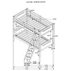 Mara Twin Bunk Bed Black