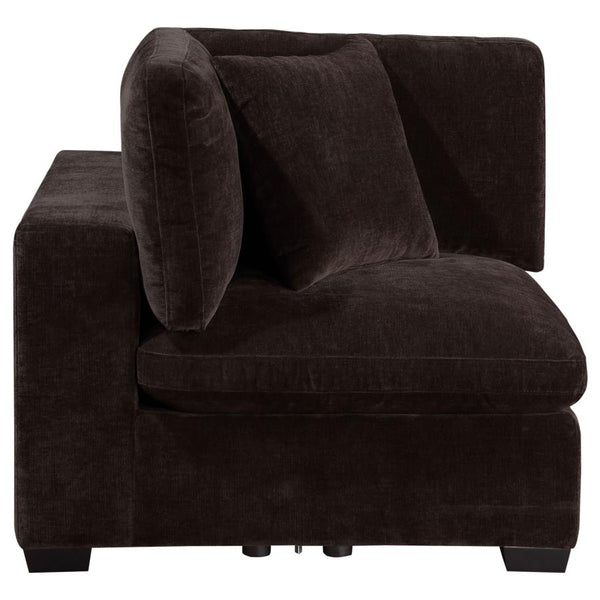 Deep Brown 3 Piece Sectional Sofa