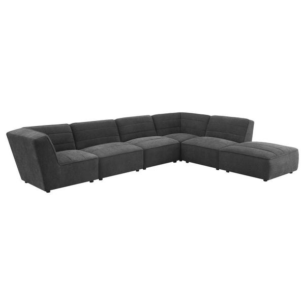 Koa Sectional, 4 piece, Charcoal