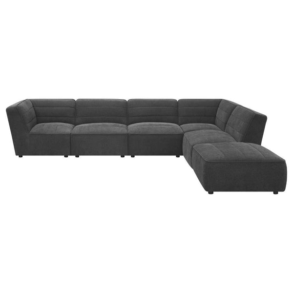 Koa Sectional, 4 piece, Charcoal
