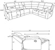 Rye reclining sectional