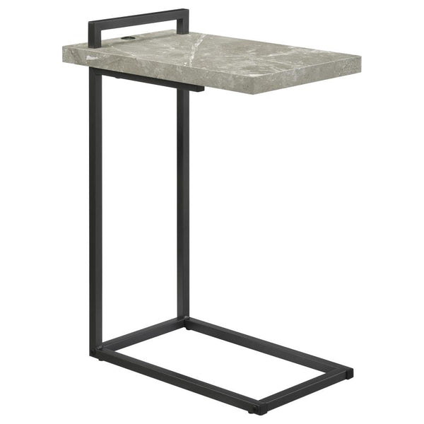 USB Charging Grey Faux Marble