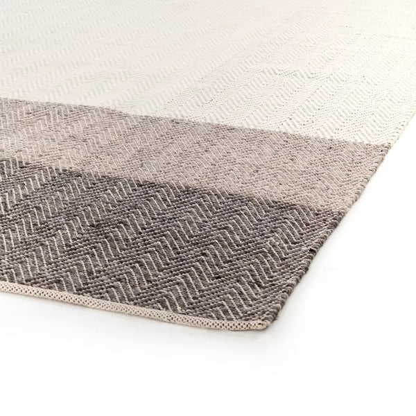 Color Block Chevron Rug 8x10"