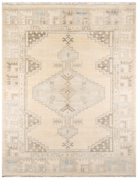 Beige Aztec Rug 7'9" x 9'9"