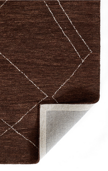 Abstract Lines Rug - Brown 5'-0" x 8'-0"