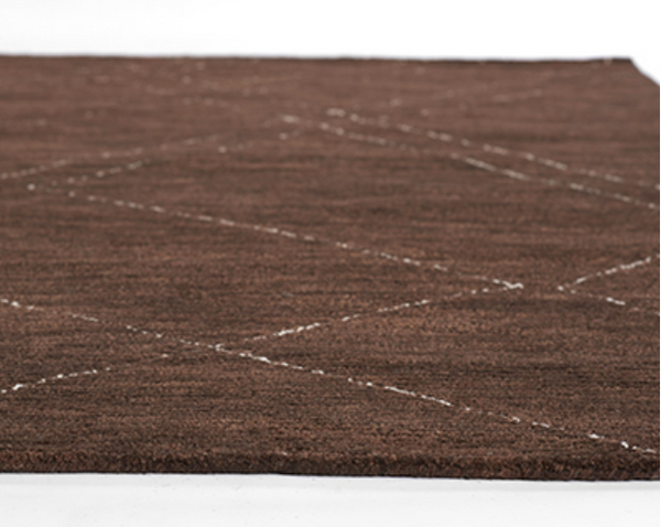 Abstract Lines Rug - Brown 5'-0" x 8'-0"