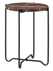 Saturna Round Marble Top Accent Table