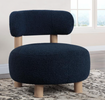 Zan Accent Chair, Navy