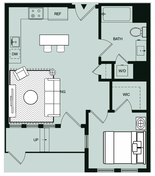 Quincy Townhouse A8 Floorplan