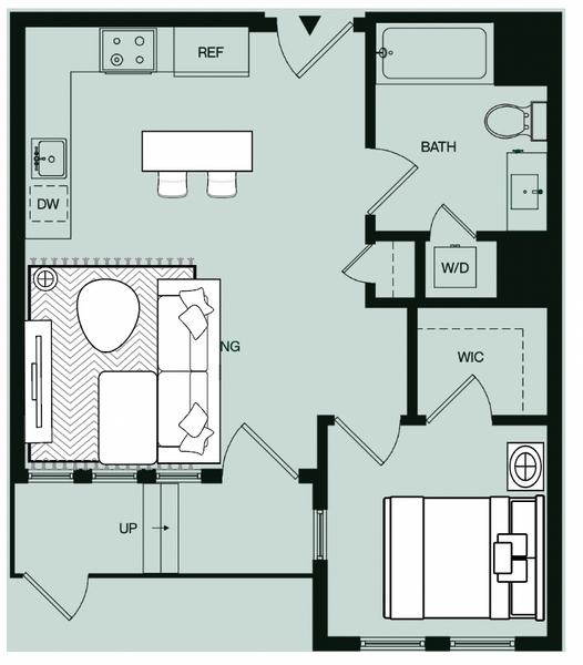 Quincy Townhouse A8 Floorplan