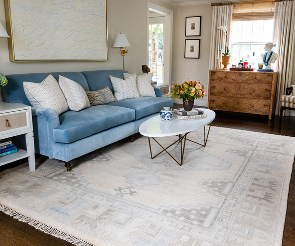 Beige Aztec Rug 7'9" x 9'9"