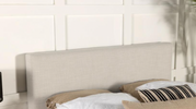 Upholstered Queen Headboard, Sand