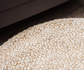 Speckled Hen Round Braided Jute