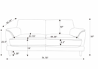Selma Velvet Rust Sofa