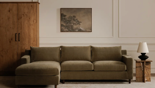 Corey Sectional, Hunter Green