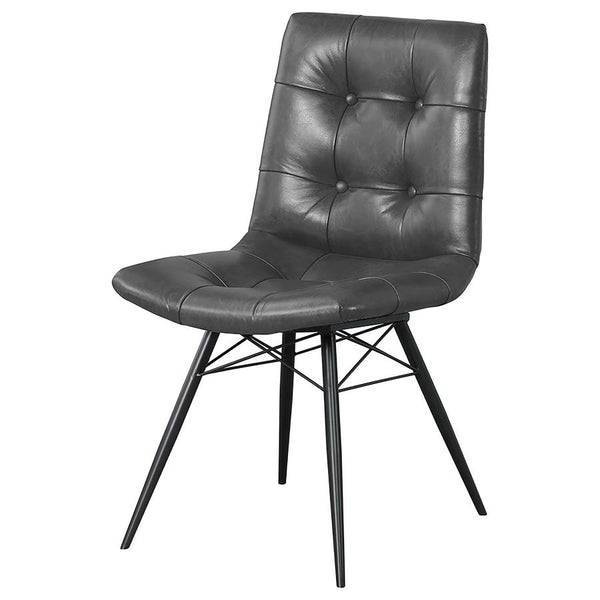 Charcoal Tufted Dining Chairs (Set of 4)