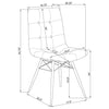 Charcoal Tufted Dining Chairs (Set of 4)
