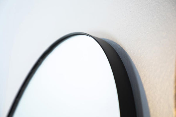 Black Arched Floor Mirror