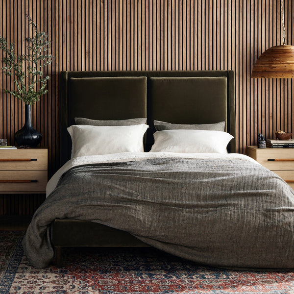 Potter Bed - Surrey Olive (Queen)