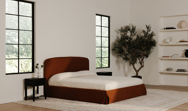 Jackie Queen Storage Bed Rust