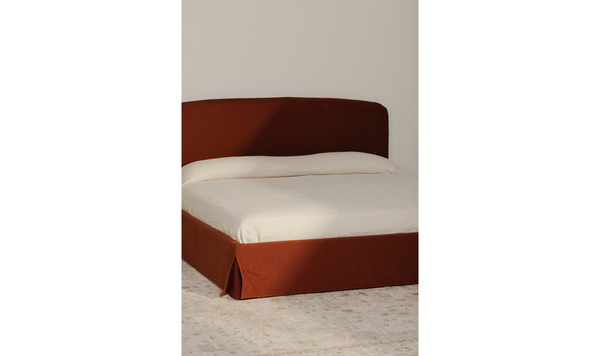 Jackie Queen Storage Bed Rust