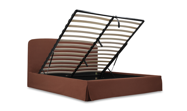 Jackie Queen Storage Bed Rust