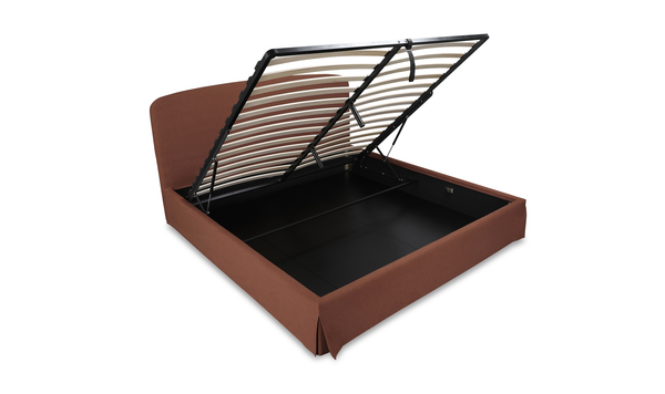 Jackie Queen Storage Bed Rust