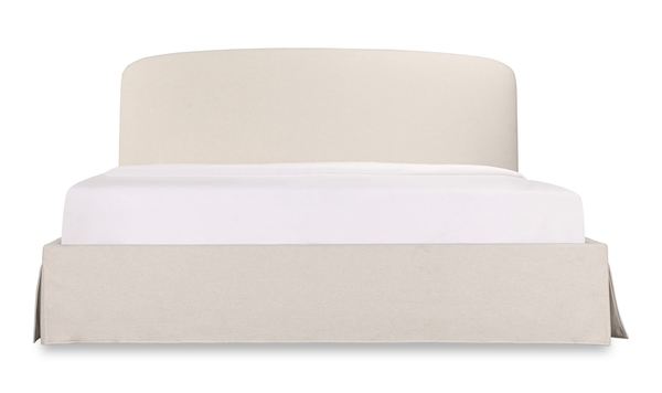 Jackie Queen Storage Bed Beige