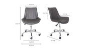 Mack Grey Swivel Office Chair