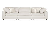 Juno 3 Piece Sectional, Cream