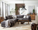 Ollie 4 Piece Sectional, Grey