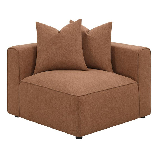 Jenna 2 Piece Sectional, Terracotta