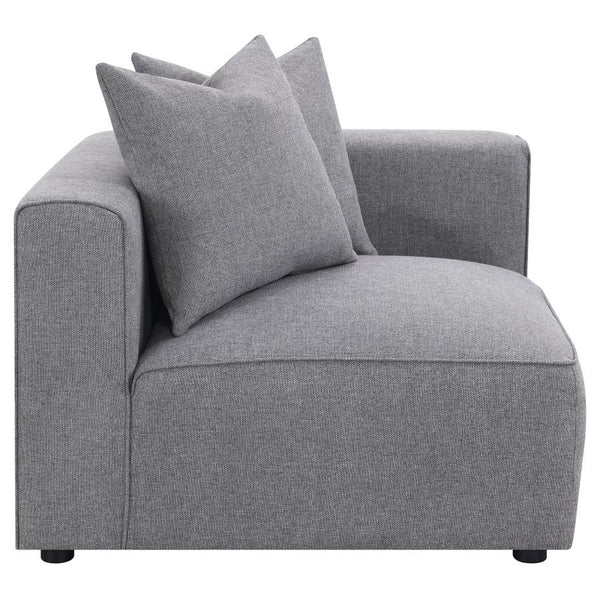 Jenna 3 Piece Sectional, Grey