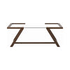 Wood and Glass Coffee Table