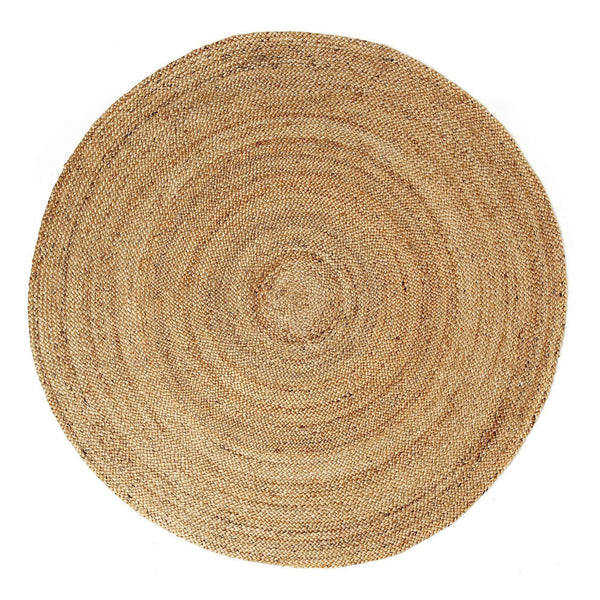 Melted Honey Round Braided Jute 8'
