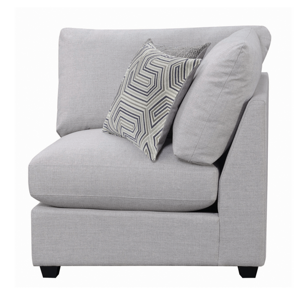 Cambria 5 Piece Sectional, Light Grey