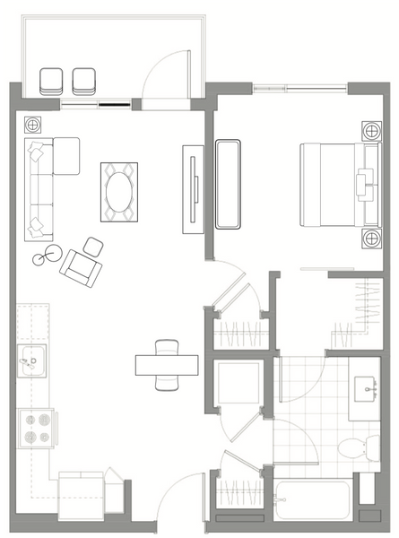 Zachary One Bedroom