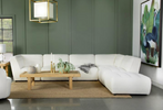 Koa Sectional, 3 piece, Cream