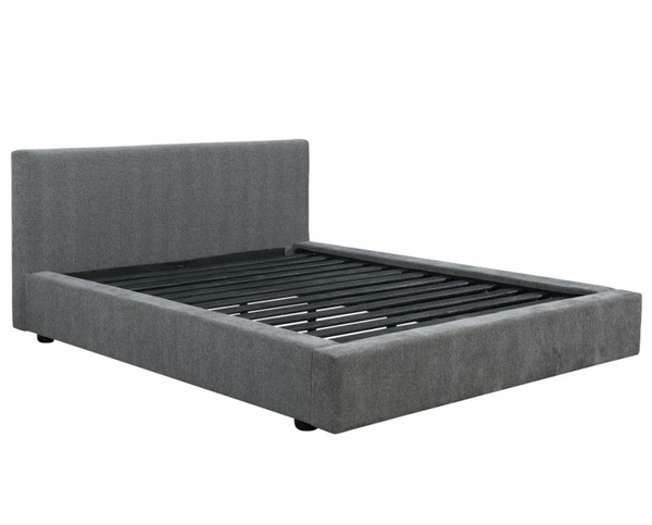 Macy Eastern King Sized Bed, Grey