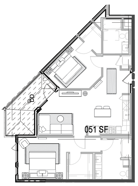 West Edge 2BDR B13