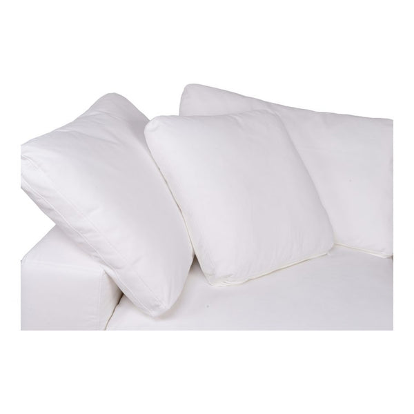 Down White Sectional Sofa, 2 Piece